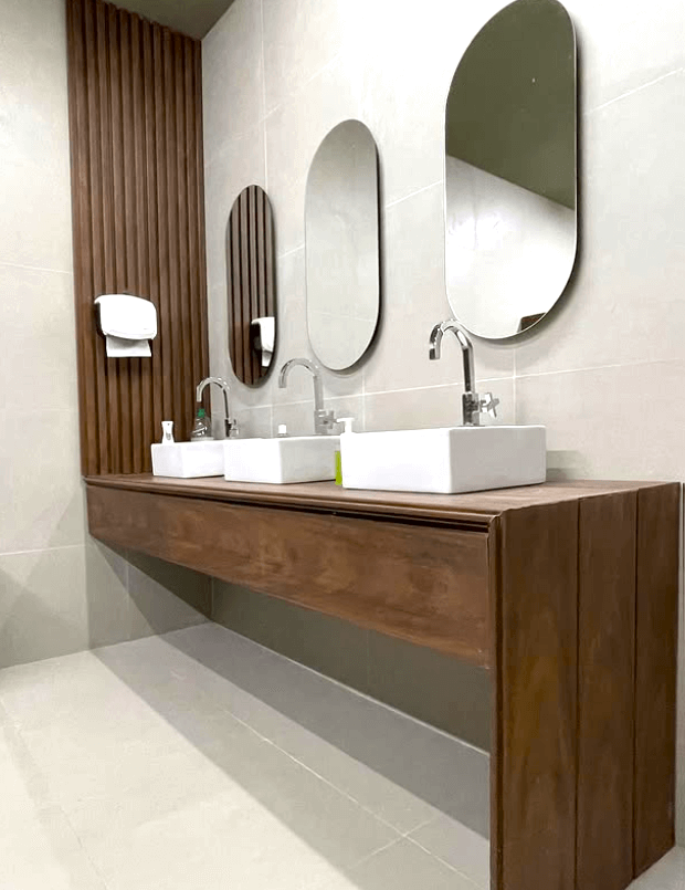 Baños con revestimiento impermeable